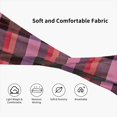 thumbnail image 6 of Motion Adornment Sweatband 15 In Both Men And Women Can Stretch Breathable Soft Perspiration For Hiking Walking Running Exercise Palevioletred Buffalo Plaid Check Tartan Scotland_4, 6 of 8