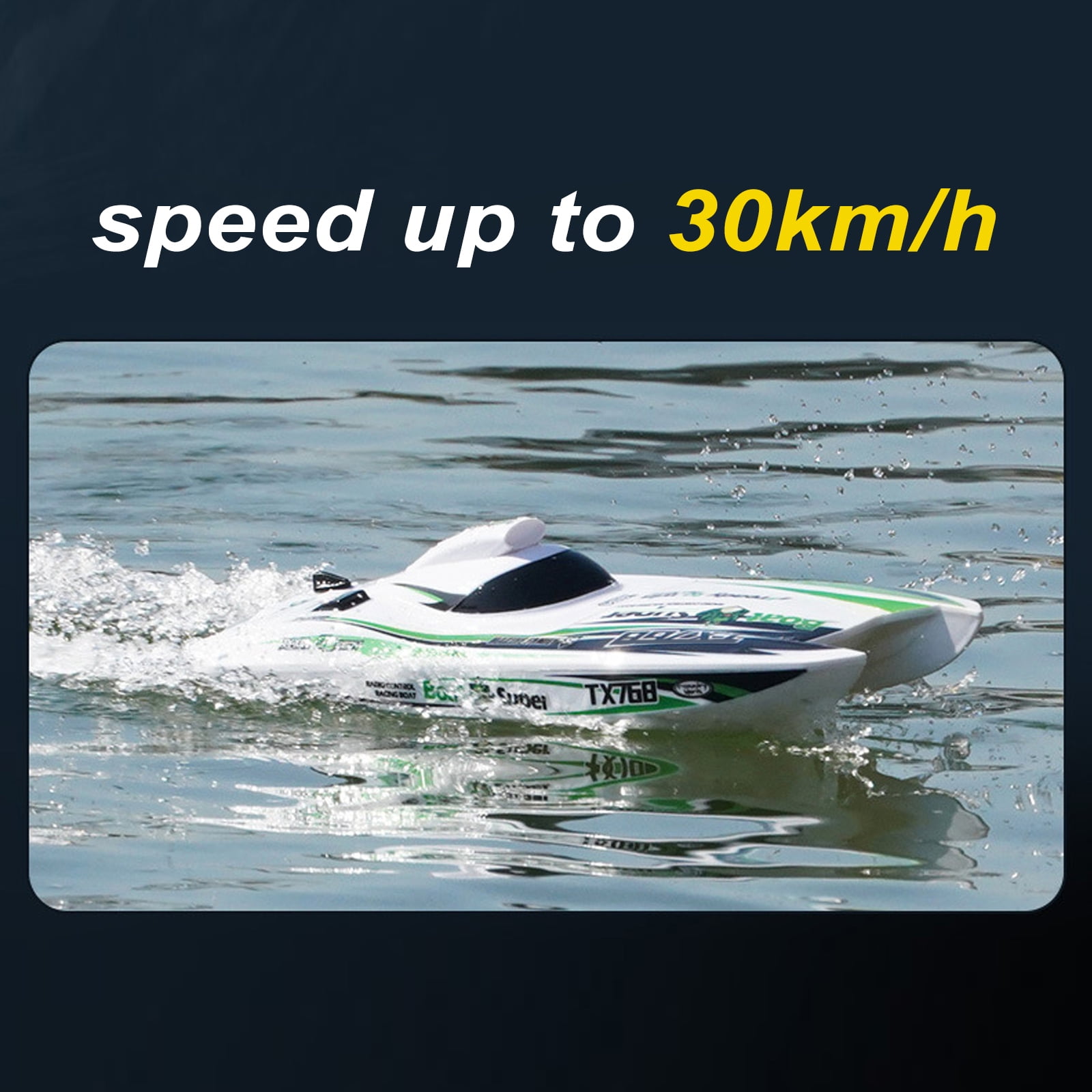 Remote  boat,Boat Speed Speedboat With Battery/over Distance Boat Speedboat Waterproof Low Ship Waterproof Low Battery/over With Motor Distance Remote Speed Speedboat White 1 battery
