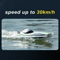 thumbnail image 4 of High-Speed 30km/h Brushless RC Boat with 2.4GHz Remote Control, Water Cooling System, Low Battery Alert, Turbine Jet Power, Double-Sealed Waterproof Design - White Single Battery Version (11.1V, 4 of 6