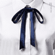 thumbnail image 4 of Corbata de mano para uniforme JK, lazo, accesorios de la academia, lazo para atar, vino tinto y negro, 4 of 5