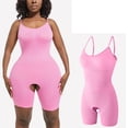 thumbnail image 2 of Dealovy Bodysuits for Women Low Cut Slim Fitted Solid Color Shapewear Spaghetti Strap Sleeveless Basic Jumpsuits, 2 of 4