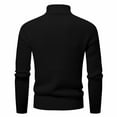 thumbnail image 3 of Yiliang Mens Slim Fit Turtleneck Pullover Sweaters Basic Tops Knitted Thermal Fall and Winter Long Sleeve Warm and Thermal Top Clothes ,Black,3XL, 3 of 5