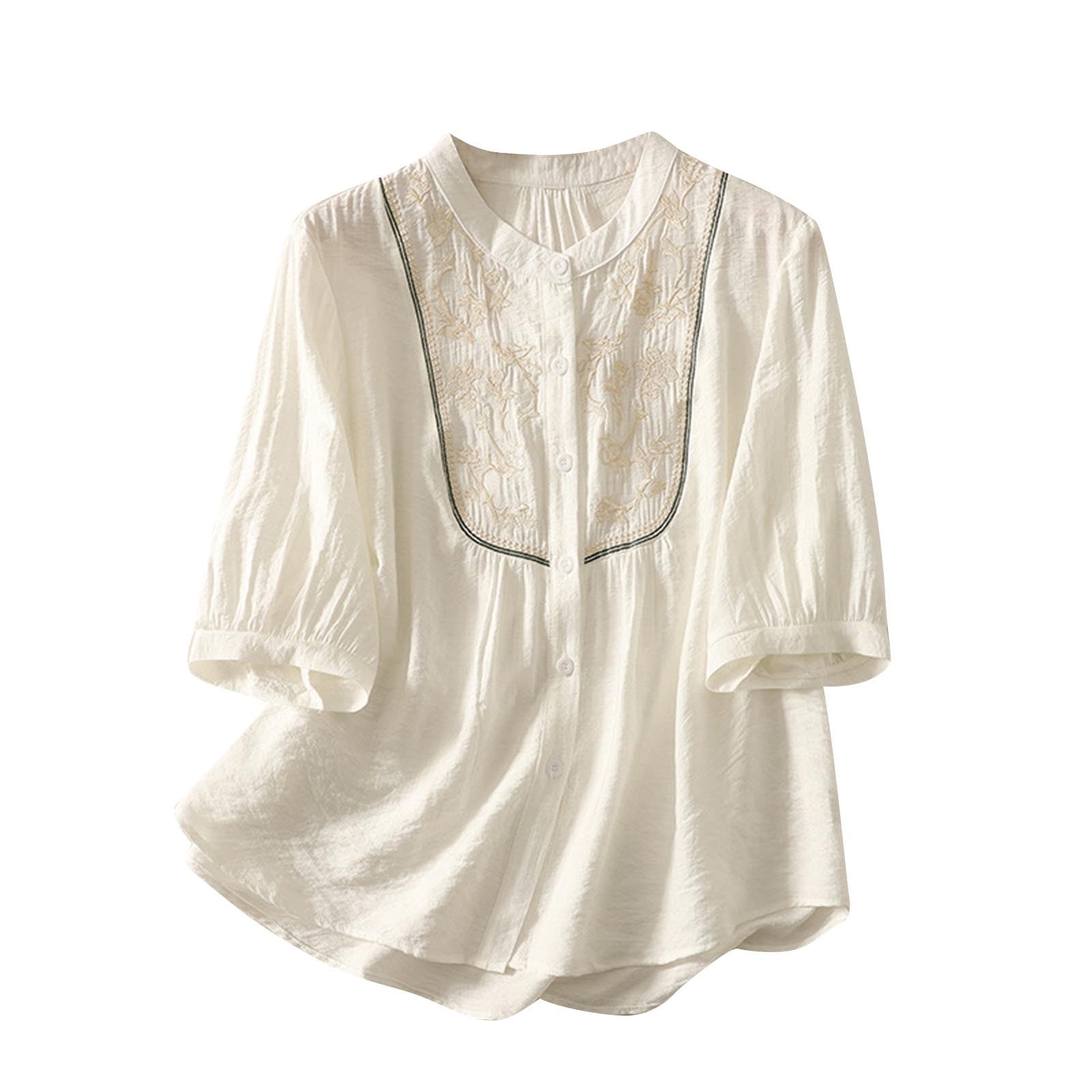 My Items Women's Spring Blouses Womens Tops Spring 3 Quarter Length Sleeve Tops Women's Blouses My Order