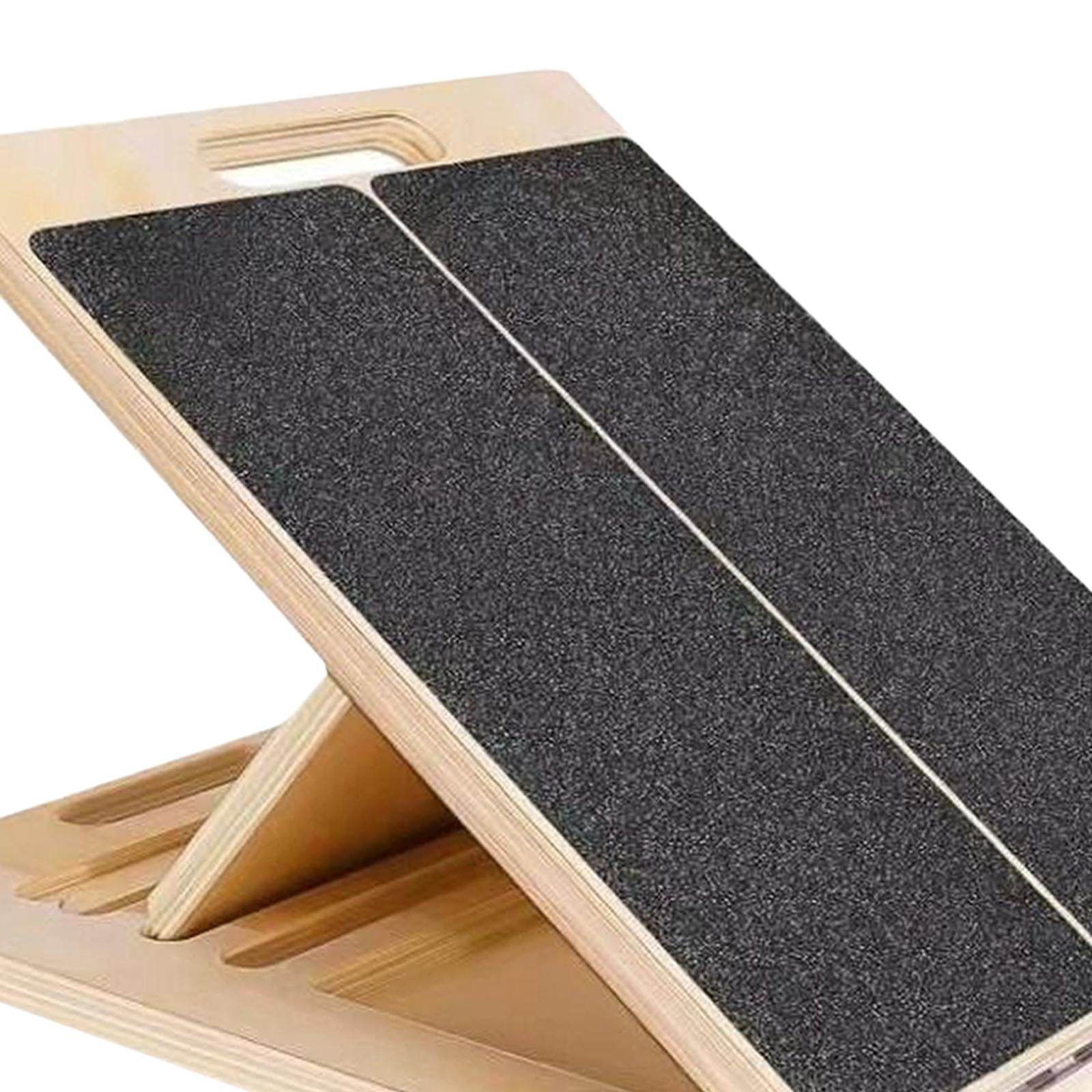 Planche D'équilibre Et D'étirement 3 En 1 – Bois, 6 Angles Réglables, Supporte 227 Kg, Base Antidérapante, Pour Fitness Maison - 8