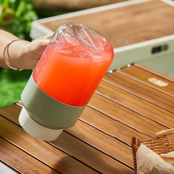 Licuadora Portátil multifuncional Macarena exprimidor eléctrico 1000 ml tapa doble verde