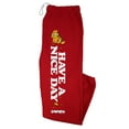 thumbnail image 2 of Garfield Have a Nice Day Mens Jogger Sweatpants, Red, Small, 2 of 5