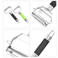 thumbnail image 3 of Stainless Steel Vegetable Peeler, Double-Sided Blade Vegetable Julienne Cutter and Fruit Slicer, 3 of 6