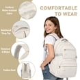 thumbnail image 6 of Gynky School Backpack, Large Capacity Bookbag Cute Girlish Water-Resistant Laptop Backpacks for Teen Adults Tween, Fashion Aesthetic Lightweight Travel Daypack for Women Middle School College, 6 of 10