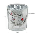 thumbnail image 2 of Bougeoir En Verre Oiseau Petit - Lot De 2, 2 of 3