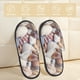 thumbnail image 2 of Balery Sea Shells Pantuflas de Casa de Felpa Silenciosas con Diseño Estampado, Zapatillas Cómodas Antideslizantes de Algodón para Interior-Medium, 2 of 8
