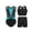 Light Blue, variant on Gymnastics Leotard with Sport Bra Shorts Dancewear for Girls Sleeveless Sparkle Dance Bodysuit Athletic Unitard Set Light Blue 14