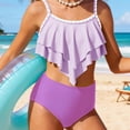 thumbnail image 7 of WOYY Girls Bikini Sets Summer Beach Bathing Suit Quick Dry 2-Piece Swimsuit, Sizes 7-16, 7 of 7