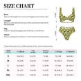 thumbnail image 4 of Kdxio Avocado Print Women's 2 Piece High Waisted Wrap Spaghetti Strap Summer Swimsuit Bikini Set-Medium, 4 of 7