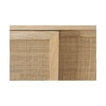 thumbnail image 4 of Powell Furniture D1239A19C1 Janie Rattan Cabinet with Two Sliding Doors, Gold Metal, 4 of 5