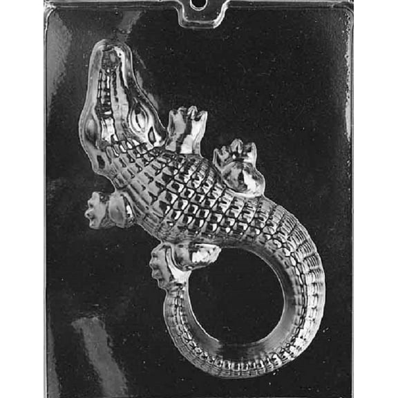 Grandmama's Goodies A067 Large Alligator Chocolate Candy Soap Mold with Exclusive Molding Instructions
