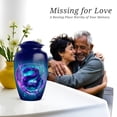 thumbnail image 7 of Snake small keepsake Urns for Human Ashes - blue mini Urns for Ashes Adult set of 4 - Burial Urns for Adult Male & Female - 1 Large Urns for father, 10&3 inch, 7 of 7