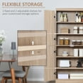 thumbnail image 4 of HOMCOM Kitchen Pantry Storage Cabinet, 6-tier Pantry with 4 Doors, Natural, 4 of 9