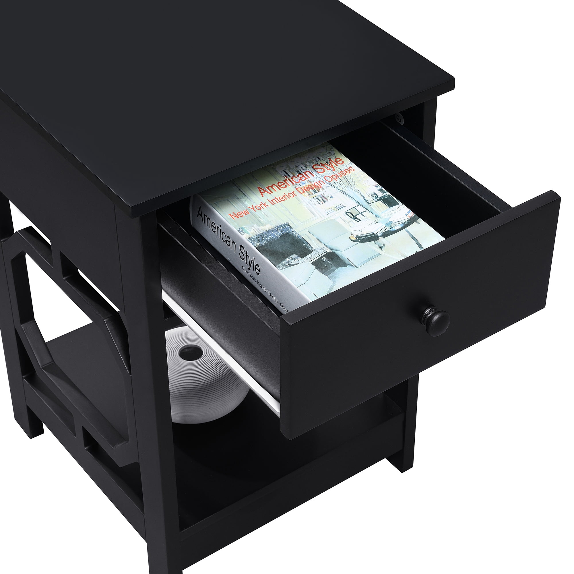 Convenience Concepts Omega 1 Drawer End Table, Multiple Finishes