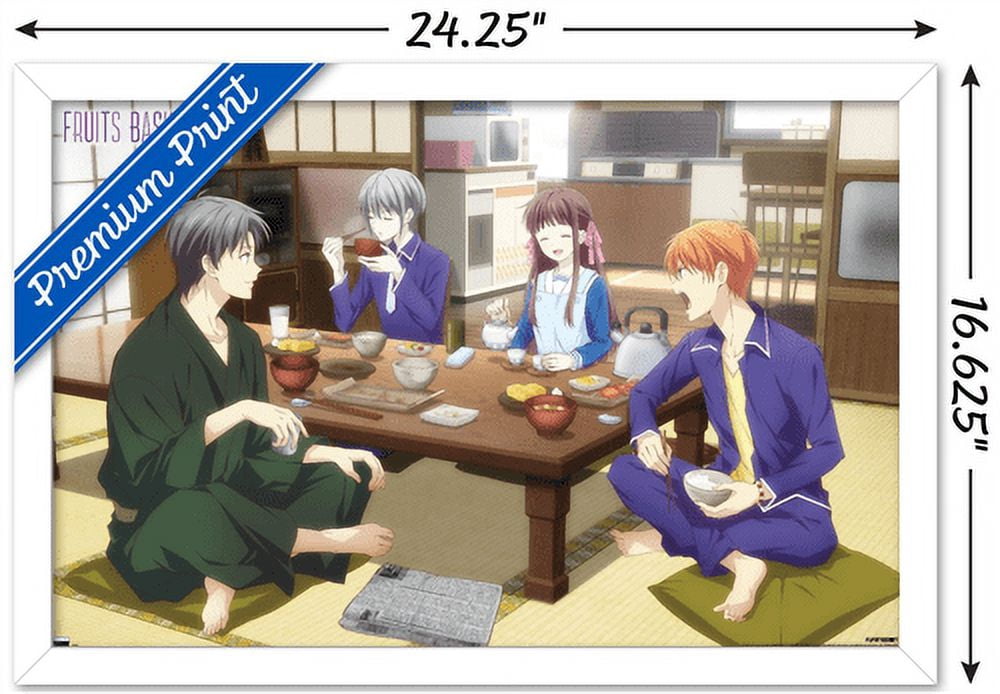 Fruits Basket - Teaser 2 Wall Poster, 14.725" x 22.375", Framed