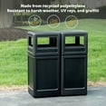 thumbnail image 4 of Commercial Zone Products PolyTec Series 42gal Square Trash Can with Dome Lid Black (73290199), 4 of 5