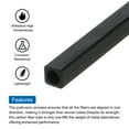 thumbnail image 4 of Uxcell Carbon Fiber Square Tube 4x3x500mm Pultruded Carbon Fiber Tubing for RC Airplane 2pcs, 4 of 4