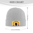 thumbnail image 3 of ZICANCN Knit Beanie Hat-Human Rights Winter Cap Soft Warm Classic Hats for Men Women Yellow Background, 3 of 8