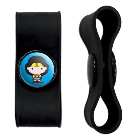 Wonder Woman Cute Chibi Character Headphone Earbud Cord Wrap - Charging Cable Manager - Wire Organizer Set of 2