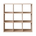 thumbnail image 3 of Heavy Duty 9 Cube Organizer Shelf Stackable Ultra Thick Particle Board Bookcase Closet Storage Cabinet - Sonoma Oak, 3 of 7