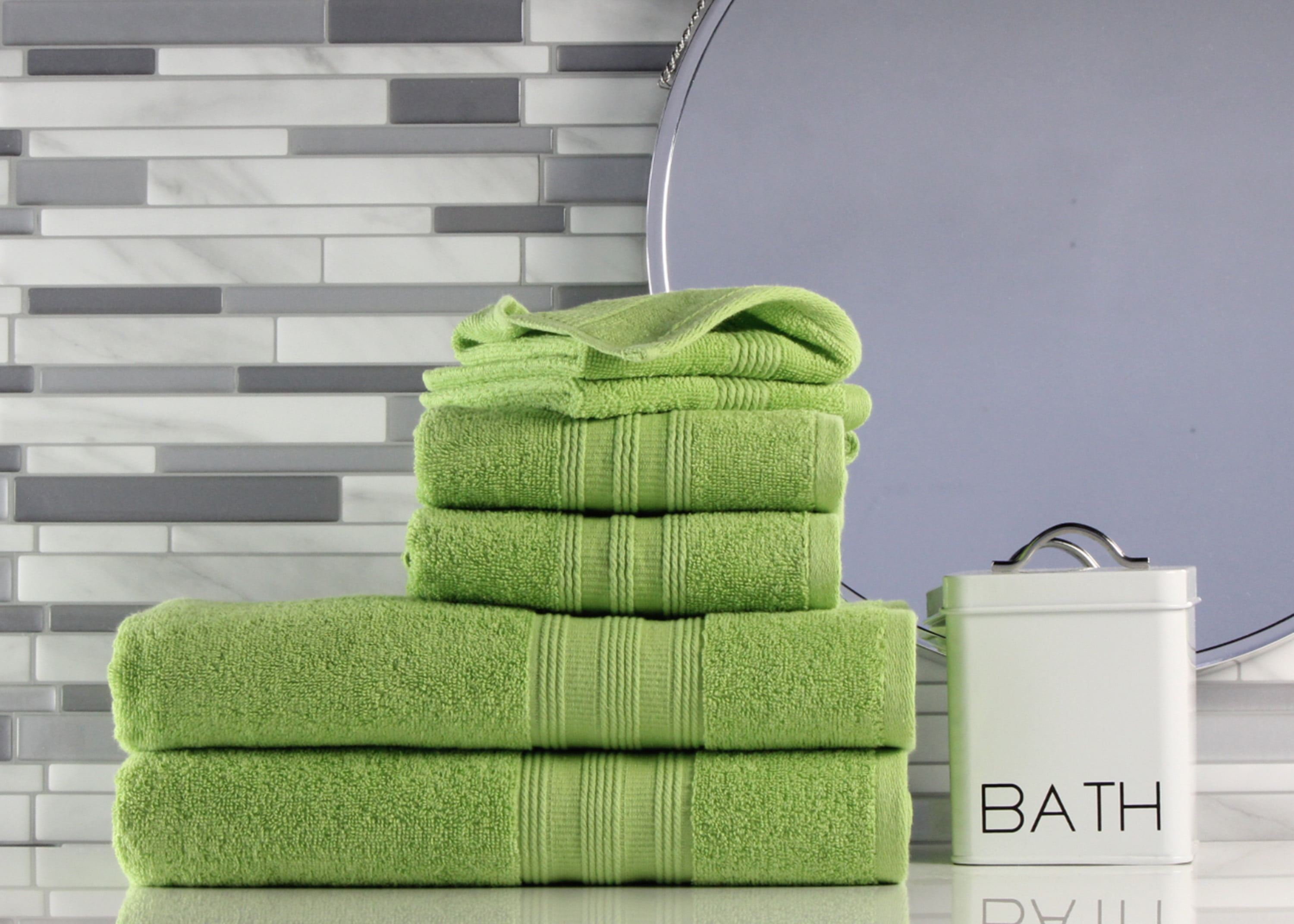 Freshee Antimicrobial Odor Resistant Towel Collection 6Piece Bath