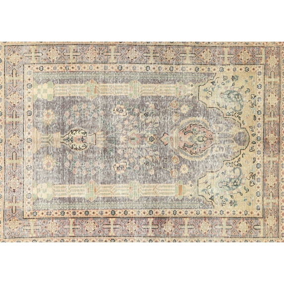 Ahgly Company Indoor Rectangle Traditional Camel Brown Persian Area Rugs, 2' x 4'