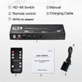 thumbnail image 3 of QJUHUNG 4K@60Hz 4x2 HDMI Switch with Audio Separation  4 in 2 Out 4K HDMI Switcher with ARC Function Parts, 3 of 9