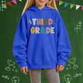 thumbnail image 2 of Chenglor Back To School Hoodie for Girls Girls Sweatshirts 100 Days Of School Sweater Kids Girls Clothes Size 6 Children's Fashion Clothes (13 ears-14 ears Blue), 2 of 4