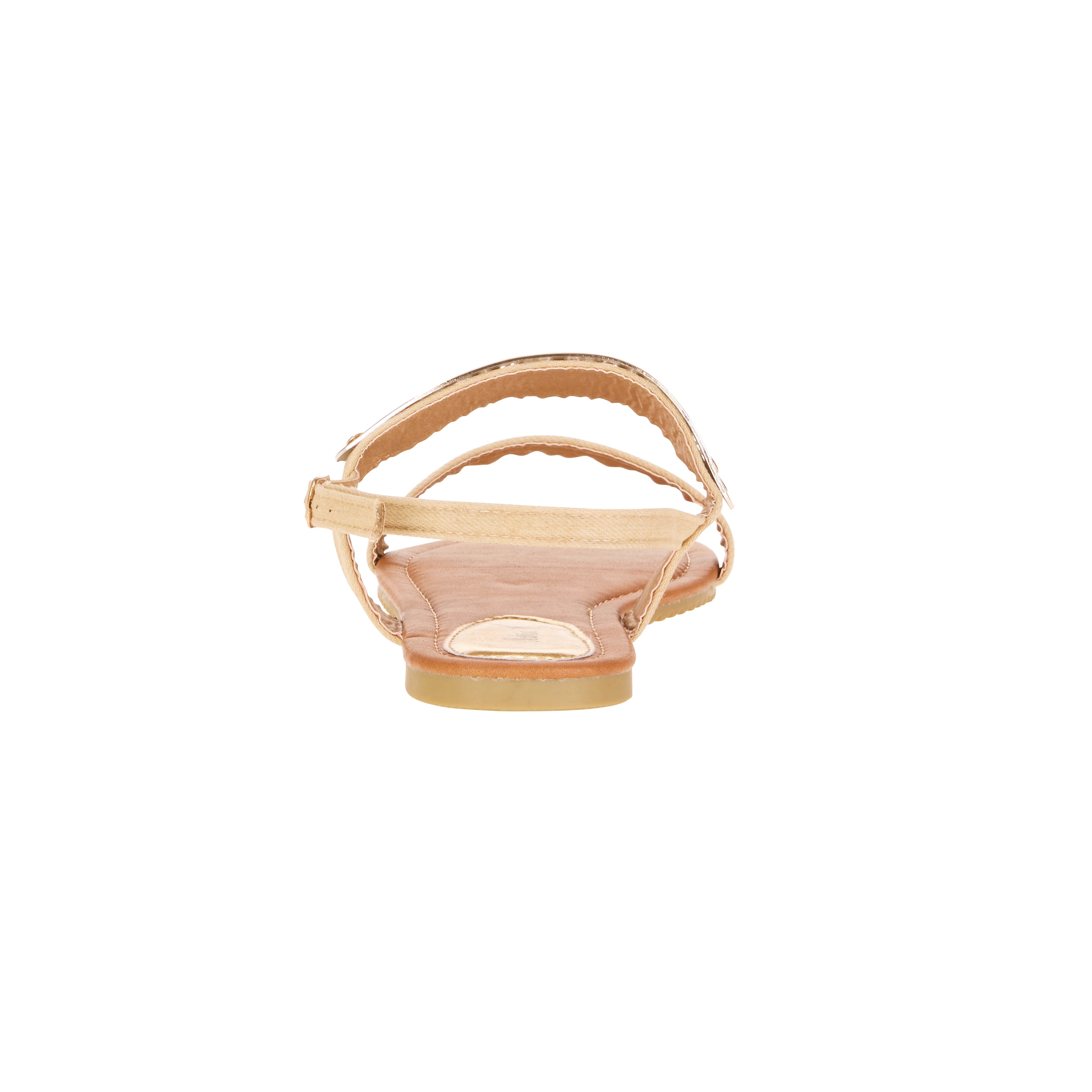 Victoria K Women's Gold Cuff Fashion Sandals