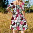thumbnail image 4 of Floral Dream Sleeveless Dress Dress vintage Woman clothing elegant party dresses for women 2024, 4 of 7