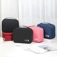 thumbnail image 4 of Bolsa de Almacenamiento de Cable de Datos Digitales Bolsa de Almacenamiento de Accesorios Electrónicos Multifuncional Portátil, Negro, 4 of 5