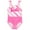 Pink / white, variant on Barbie UV Protection Bathing Polyester, One-Piece Swimsuit (Girl's)