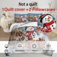 thumbnail image 6 of Qpednta Snowman Town Duvet Cover Set, Soft Cozy Comforter Cover, Breathable Bedding Comforter Set, 3-Piece Comforter Bedding Set, Bedroom Decor for Guest Room Dormitory, 6 of 7