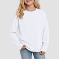 thumbnail image 2 of Splozh T Shirt for Toddler Baby Long Sleeve Shirts for Girls Long Sleeve Casual Loose Fit Tunic Tops Solid Blouses Comfy Blouses Beige,1-2 Years, 2 of 5
