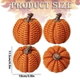 thumbnail image 3 of Rattan Style Resin Pumpkin Decor – Distressed Artificial Craft Ornament for Halloween, Thanksgiving, and Autumn Home Display, 3 of 8