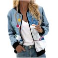 thumbnail image 2 of Womens Jackets Lightweight Trendy,Women's Bomber Jacket Casual Coat Zip Up Outerwear Windbreaker with Pockets,Summer Jackets for Women Lightweight Fashion Dressy 2023, 2 of 4