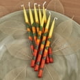 thumbnail image 3 of Zion Judaica Paraffin Wax Taper Candles, Unscented, Multicolor, 45 Count, 3 of 9