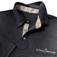 thumbnail image 7 of Yusimy Mens Solid Color Long Sleeve Shirts Casual Classic Button Collar Golf Shirt with Pocket Breathable Fall Clothing, 7 of 7