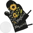 thumbnail image 2 of Sunflower 4pcs Oven Mitts and Pot Holders Sets,You are My Sunshine Heat Resistant Kitchen Oven Glove Potholder Hot Pads for Cooking BBQ Baking Grilling, 2 of 6
