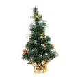 thumbnail image 4 of Abbraccia 16inch Tabletop Christmas Tree Artificial Xmas Tree Realistic Mini Christmas Tree for Home Shelf Desktop Party Supplies Gifts Golden, 4 of 10