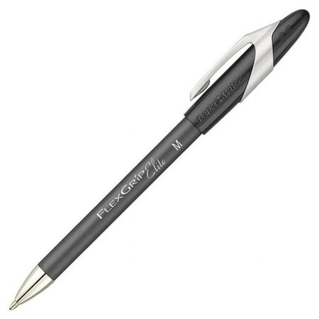 UPC: 0041540855859 | Paper Mate FlexGrip Elite Ballpoint Pen  1 mm Tip  Black Ink  Pack of 12