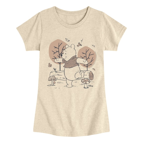 Winnie the Pooh - Walking Through the Woods - Youth Girls Fitted Short Sleeve T-Shirt