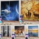 thumbnail image 5 of Cortina para dormitorio infantil, brillante, con banda de lluvia, juego de 2, tamaño: Lobo de nieve, 5 of 9