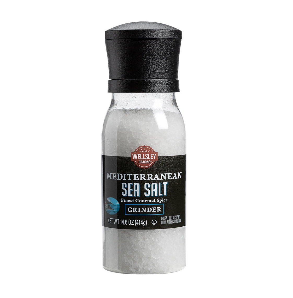Wellsley Farms Mediterranean Sea Salt Grinder, 14.6 oz.