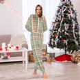 thumbnail image 7 of FORMRS Onesies Pajama for Adults Unisex Hoodie Winter Jumpsuit One Piece Sleepwear, Sizes S-2XL, Red Green Tartan Pattern, 7 of 7