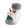 thumbnail image 4 of Generic Toddler Baby Kids Girls Boys Christmas 3D Slipper Socks Shoes Prewalker Autumn Winter Clothes for Holiday Party Christmas （3-6 Months Yellow）, 4 of 6